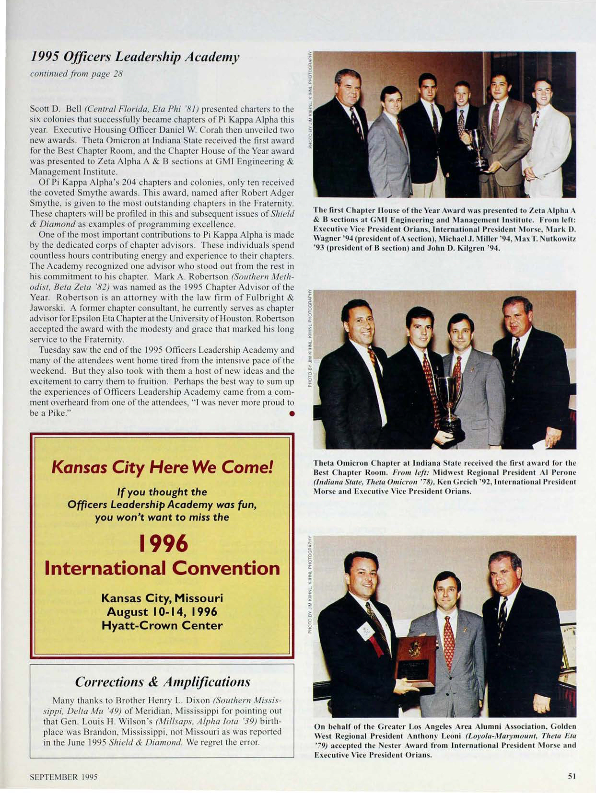 1995 Officers Leadership Academy, Continued